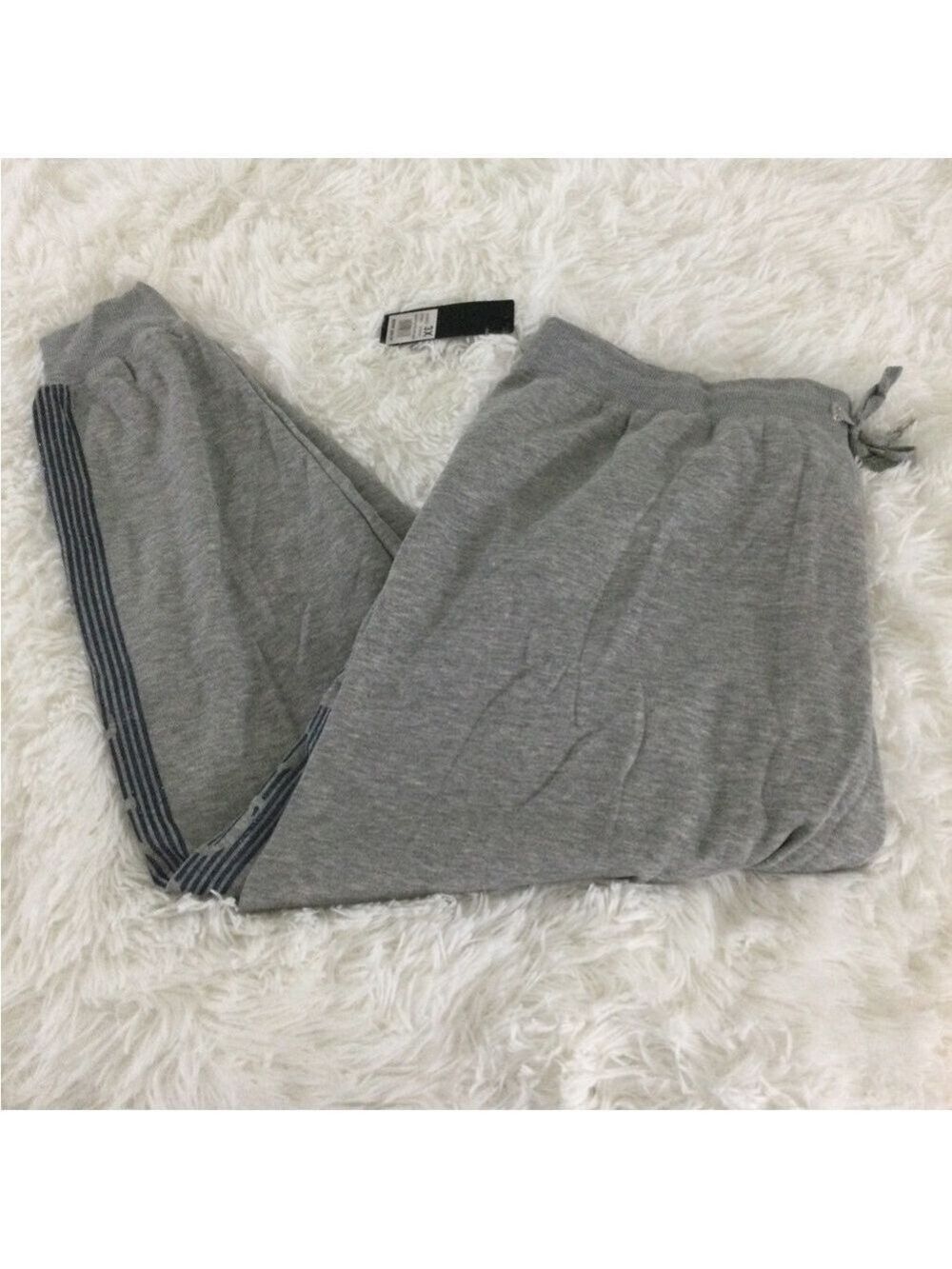 Bebe Sport banded hem gray joggers blue sparkle detail Woman’s size 3X